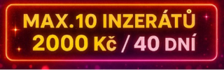MAX. 10 INZERÁTŮ